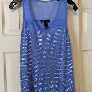INC tank top with silver embellishments on fron